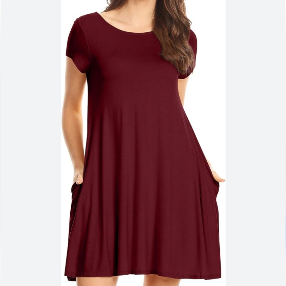 Burgundy tunic dress  Size medium